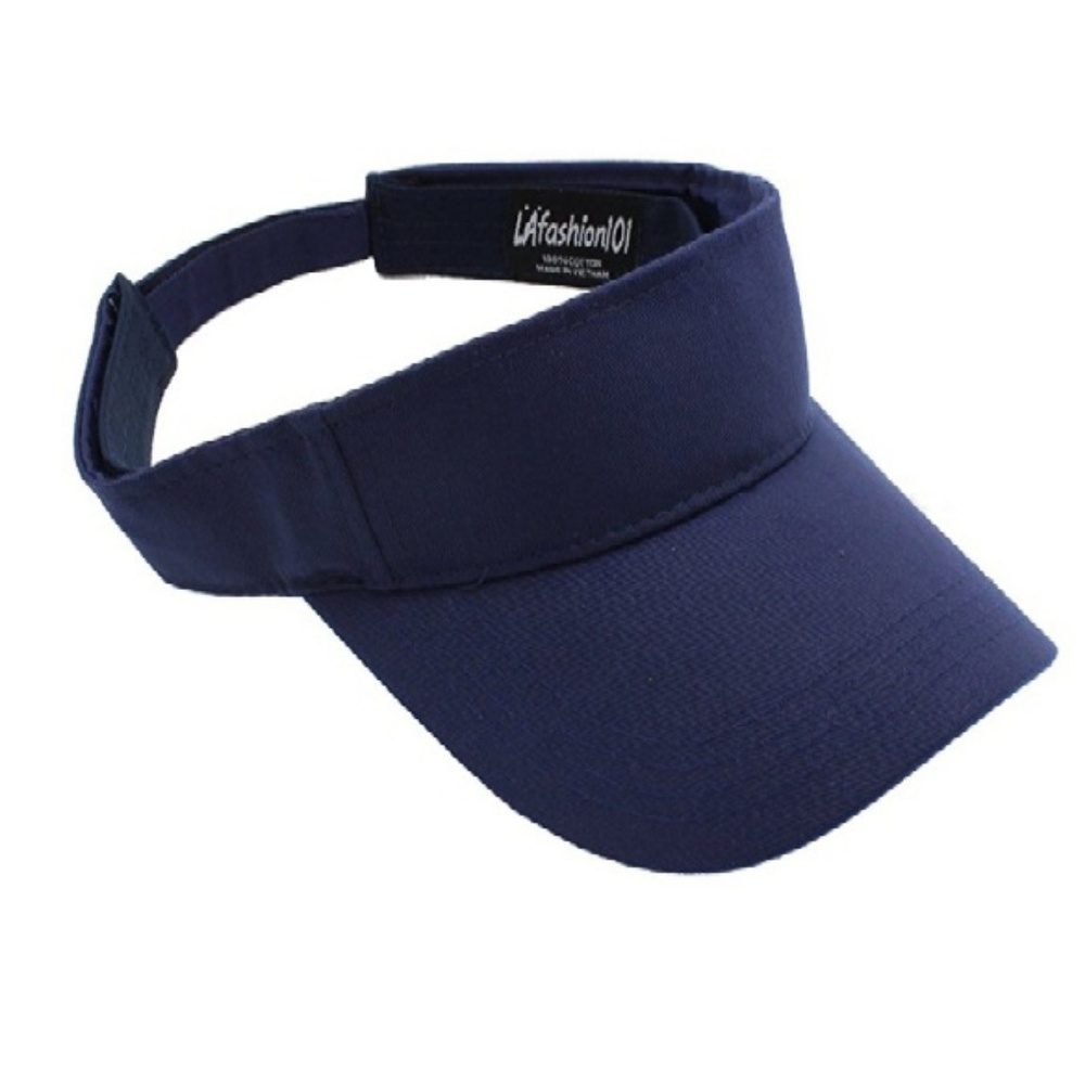 Navy Blue Canvas Sun Visor